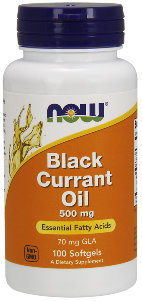 Black currant seeds that produce a valuable nutritional oil containing 14% GLA.